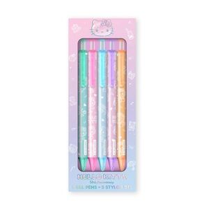 ✨BNWT - Hello Kitty x Studio Oh! 50th Anniversary 5-pc Gel Pens Set✨